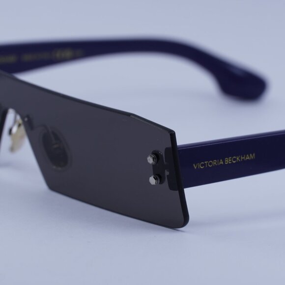 Victoria Beckham VB241S 414 Sunglasses Rimless Rectangle Frame, Grey Lenses - Picture 4 of 11